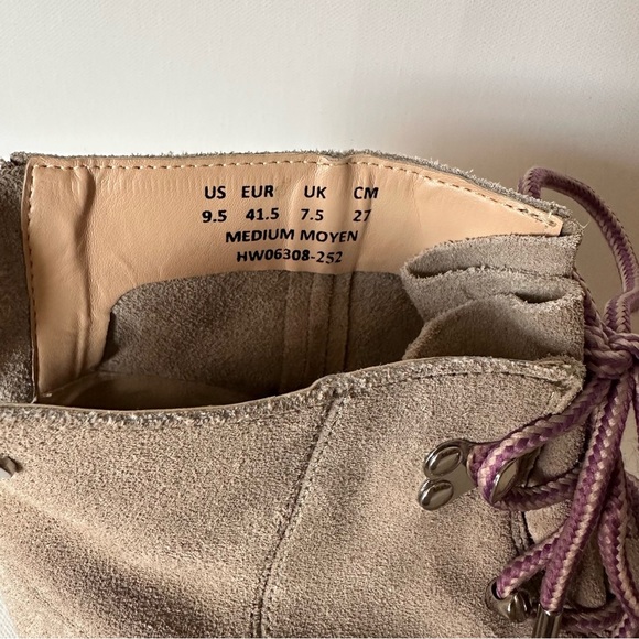 Hush Puppies Women's Catelyn Taupe Hiking Ankle Boots Shoes Sz: 9.5 - Picture 6 of 10